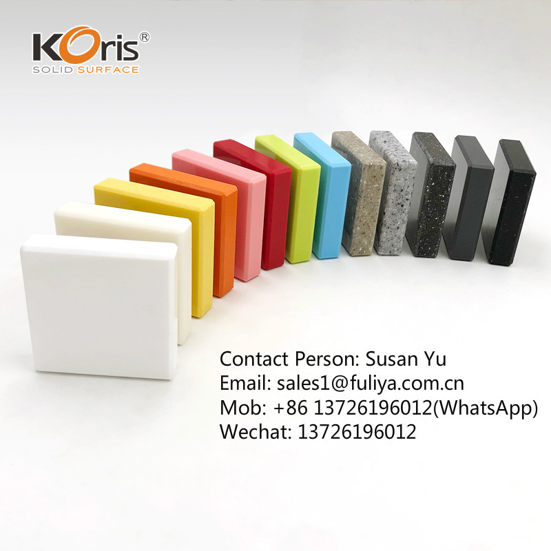 Hojas de mármol artificial de la encimera de la cocina del color de Duponts Corian