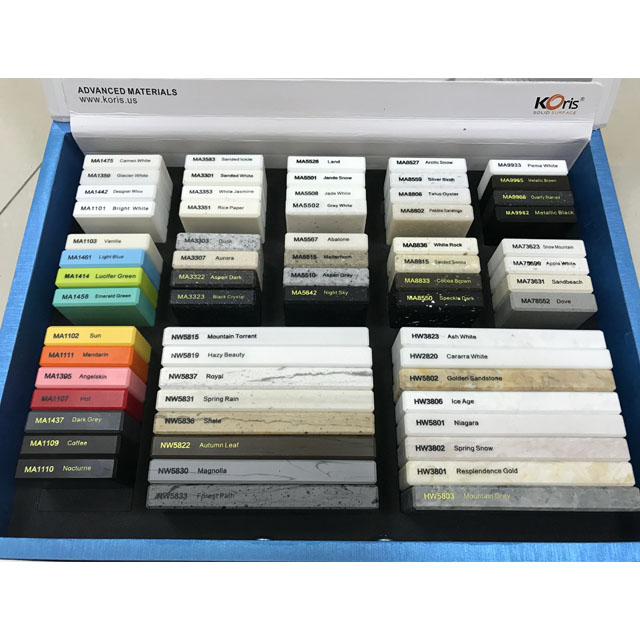 Panel de piedra resistente a las manchas de superficie sólida de color moderno para encimeras de superficie sólida negra