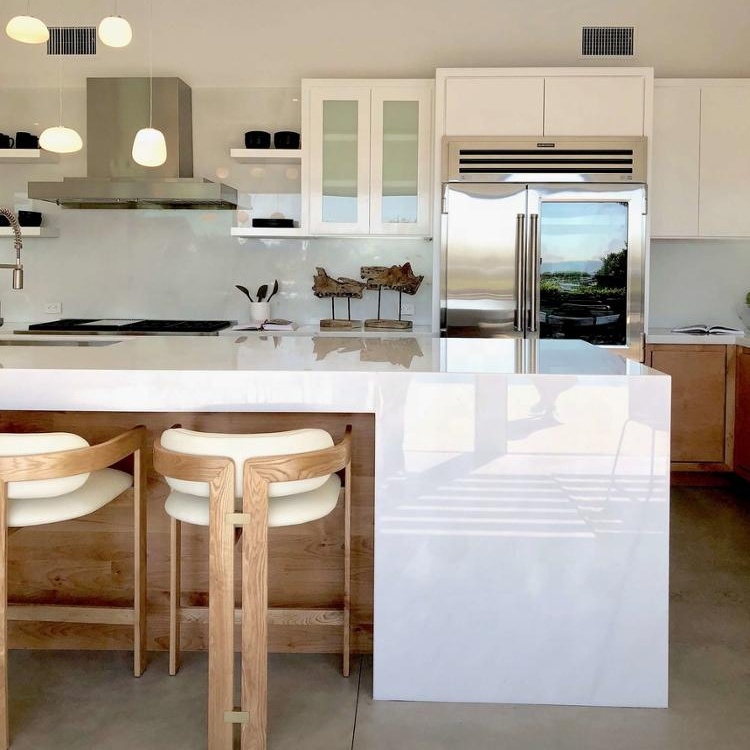 Hojas de superficie sólida acrílica PMMA de color Corian de Duponts para cocina/tocador de baño/paredes/tipo de mármol artificial