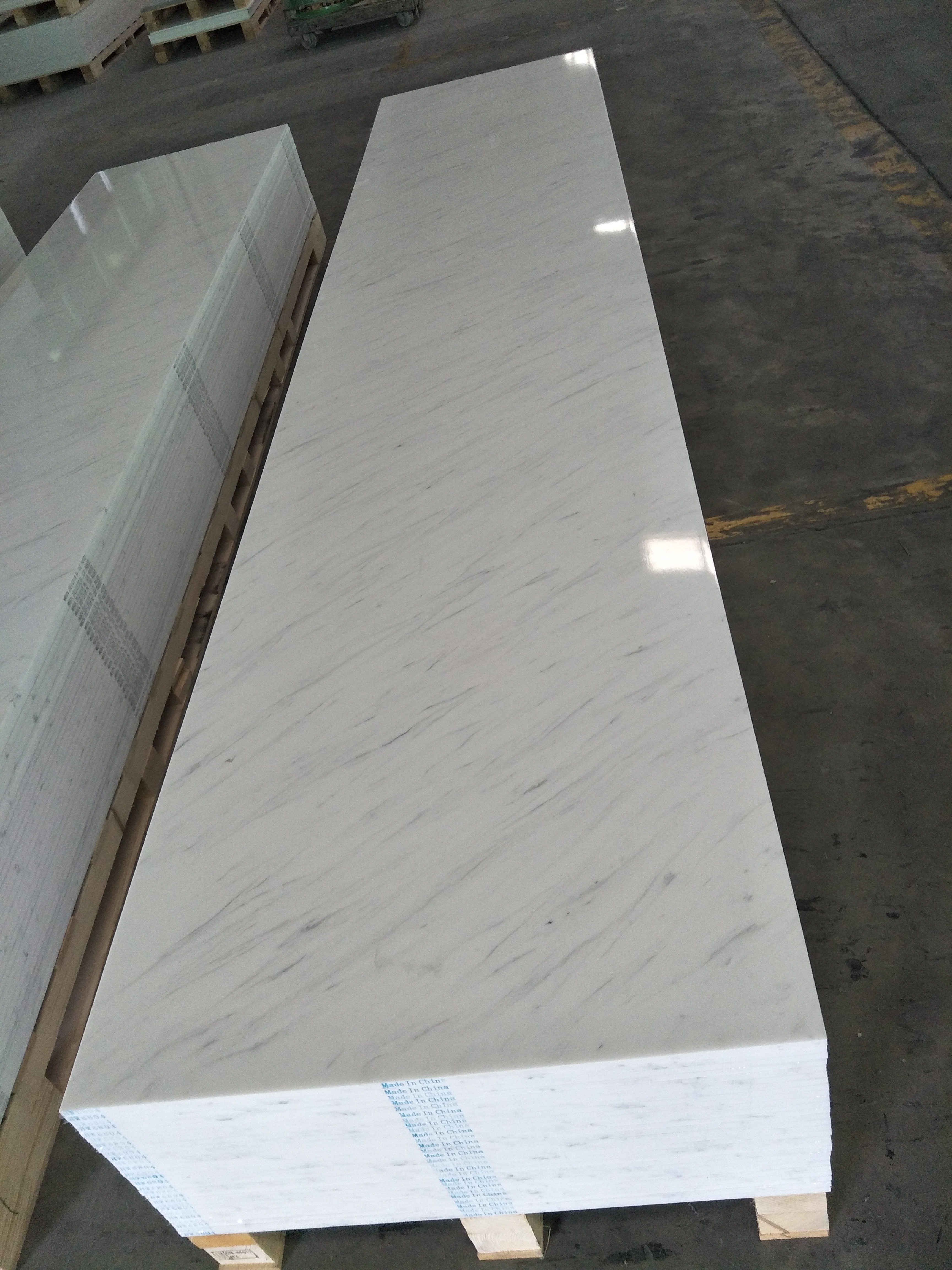 Ariston White Artificial Stone Mármol Color Superficie sólida HW6804