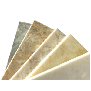 Hojas superficiales sólidas acrílicas modificadas de color de mármol de textura de venta caliente de Oriente Medio