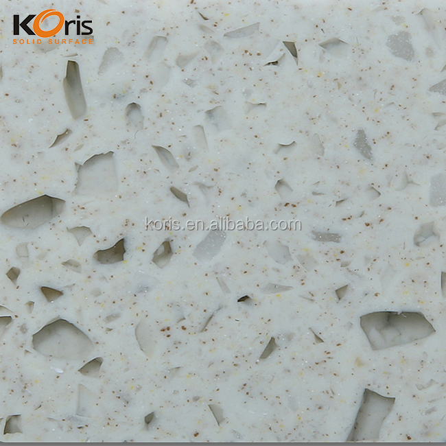Superficie sólida acrílica para encimeras Arctic White Cloud Countertop Sheet para la industria del mueble
