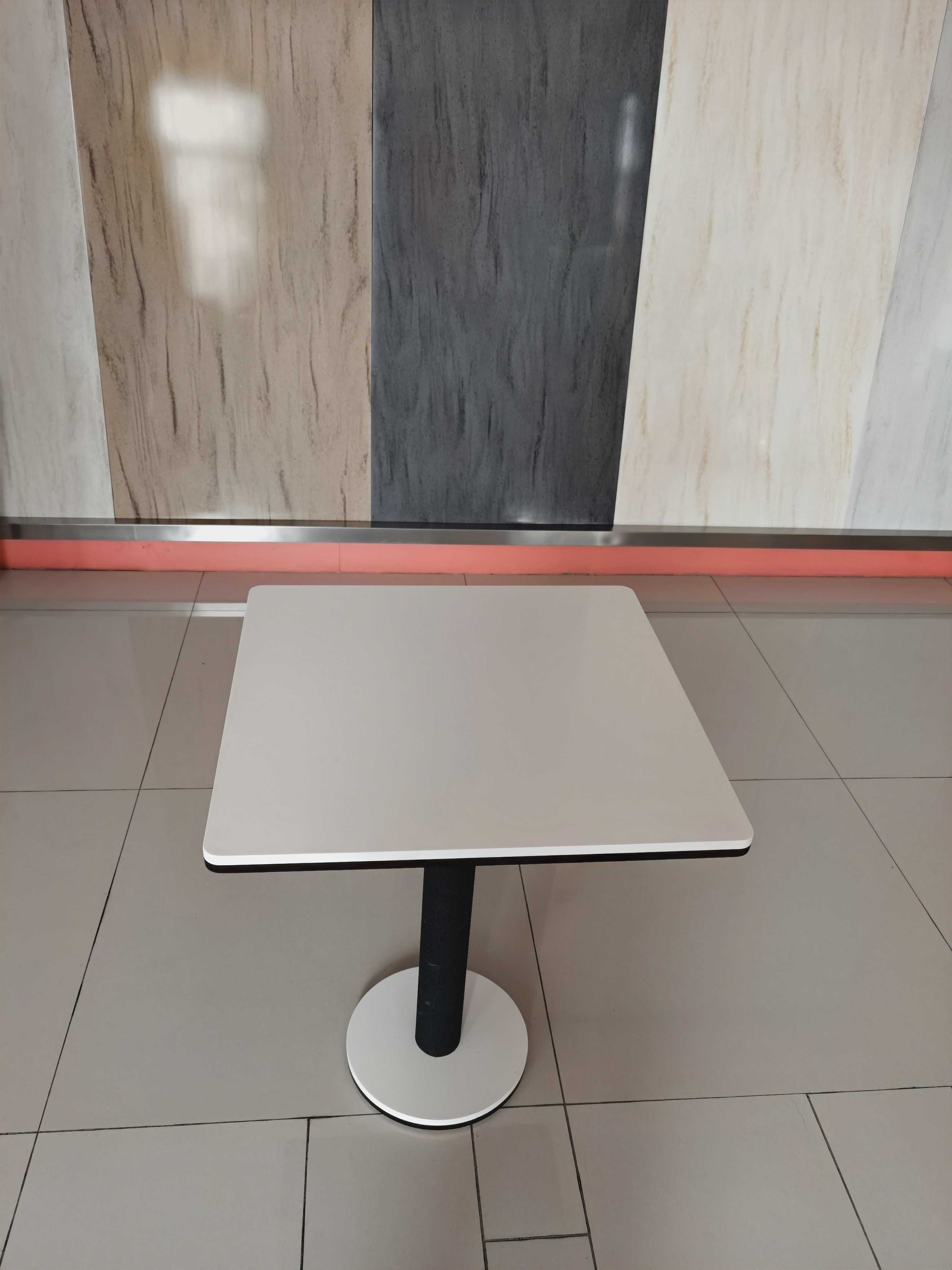 Encimera de piedra acrílica compuesta de superficie sólida de mesa de restaurante 